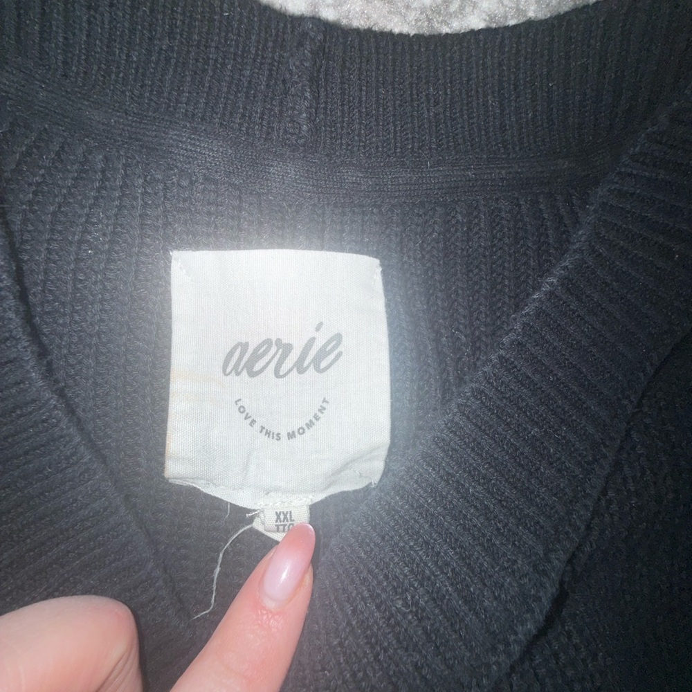 Aerie Beyond Sweater Black - Picture 7 of 10